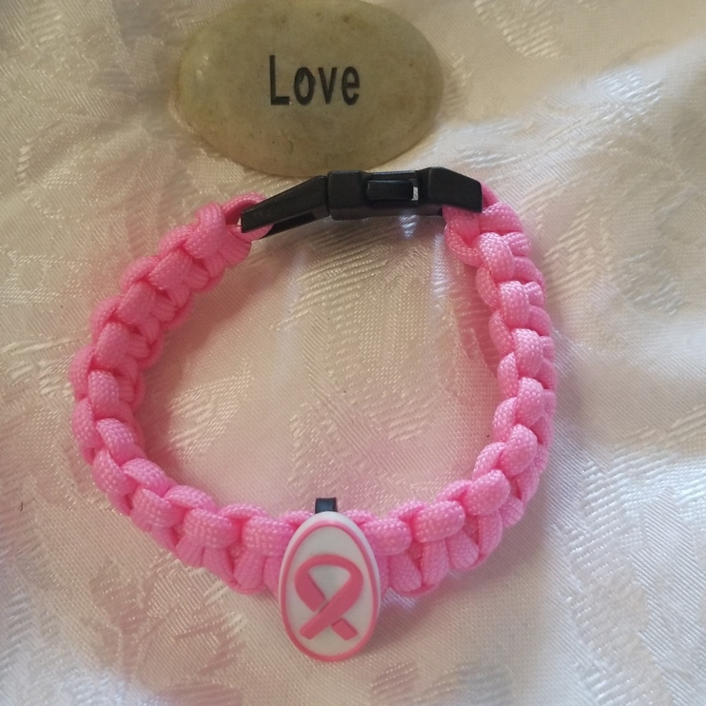 Breast Cancer Bungee Cord Bracelet NWOT